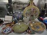 COLLECTION OF ORIENTAL CHINA TO INCLUDE CHARGES VASES TEA POT AND MORE