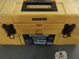 TOOL BOX WITH PIPE WRENCHES AIR RATCHETS SOCKETS AND MORE