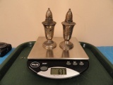 STERLING SILVER SALT AND PEPPER WEIGHTED TOTAL WEIGHT 6.36 T OZ