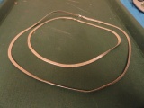 STERLING NECKLACE APPROX 24 INCH .45 OZT STERLING NECKLACE APPROX 2.1 DWT