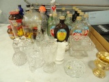BOTTLE COLLECTION AND CRUETS MINIATURE CREAM AND SUGAR HONEY BOWL AND MORE