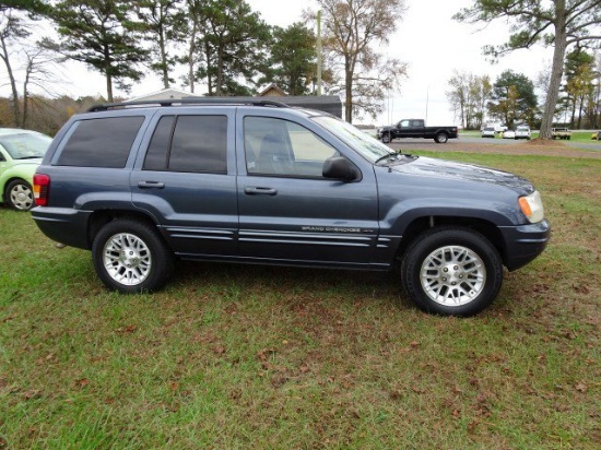 #4012 2002 JEEP GRAND CHEROKEE LIMITED QUADRA DRIVE AUTO TRANS 168205 MILES