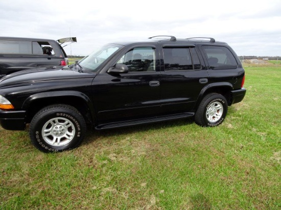 #4006 2003 DODGE DURANGO 127805 MILES 4 WD POWER PKG CRUISE CD 3RD ROW SEAT