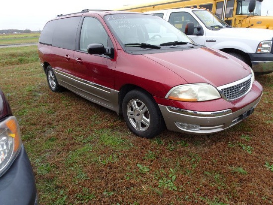 #6601 2002 FORD WINDSTAR SEL 3.8 L 208703 MILES LEATHER SEATING  3RD ROW TV