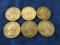 6 SILVER QUARTERS 1944 1957 2-1961 2-1964