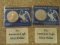 2 AMERICAN EAGLE SILVER DOLLARS 1997 WITH CERTIFICATE OF AUTHENTICITY