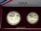 THE 1992 US OLYMPIC COINS TWO COIN PROOF SET WITH CERTIFICATE OF AUTHENTICI
