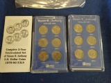 2 COMPLETE 2 YEAR UNCIRCULATED SET OF SUSAN B ANTHONY US DOLLAR COINS 1979-