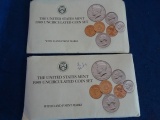 3 THE UNITED STATES MINT 1989 UNCIRCULATED COIN SETS