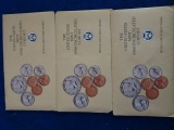 3 THE UNITED STATES MINT 1990 UNCIRCULATED COIN SETS