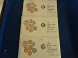 3 THE UNITED STATES MINT 1992 UNCIRCULATED COIN SETS WITH D&P MINT MARKS