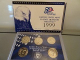 1999 UNITED STATES MINT 50 STATES MINT QUARTER PROOF SET DELAWARE PENNSYLVA