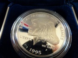 1995 SPECIAL OLYMPICS WORLD GAMES COMMEMORATIVE COIN PROOF SILVER DOLLAR WI