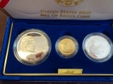 THE 1993 BILL OF RIGHTS COMMEMORATIVE COINS THREE COIN PROOF SET WITH CERTI