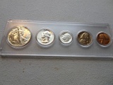 1947 UNCIRCULATED 5 COIN SET HALF DOLLAR QUARTER DIME NICKEL PENNY