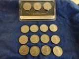 12 - 1979 SUSAN B ANTHONY $1 COINS & 3 UNCIRCULATED 1979 1980 1999