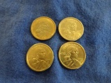 4 - SACAGAWEA $1 COINS 2000