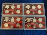 4 UNITED STATES MINT 50 STATE QUARTERS SILVER PROOF SET 2000 2001 2002 2003