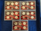 5 UNITED STATES MINT 50 STATE QUARTERS SILVER PROOF SETS 2-2006 2007 2-2008