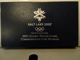 2002 OLYMPIC WINTER GAMES COMMEMORATIVE COIN PROOF SILVER DOLLAR