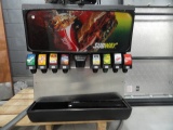 8 POST SODA AND ICE DISPENSER FROM SUBWAY INCLUDING MCCANNS MOTOR AND PRESS