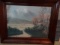 FRAMED UNDER GLASS LANDSCAPE APPROX 24 INCH