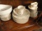 SET OF FINE CHINA ELEGANCE PATTERN GRAVY BOATS CREAM AND SUGAR AND MORE