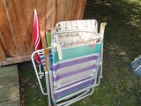 LOT OF BEACH CHAIRS