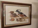 LARRY TAWS JR SIGNED PRINT OF MERGANSERS #165 OF 450 APPROX 19 INCH X 15 IN