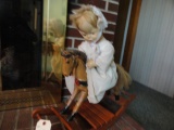 ROCKING HORSE WITH DOLL