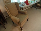 GOLD WING BACK ARM CHAIR