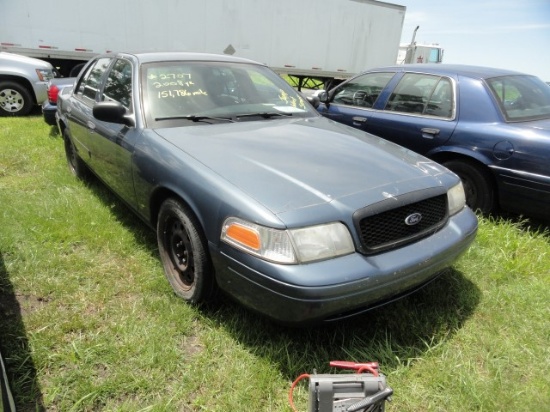 #2707 2008 FORD CROWN VIC POLICE INTERCEPTOR 151786 MILES BUCKET SEATS RUBB