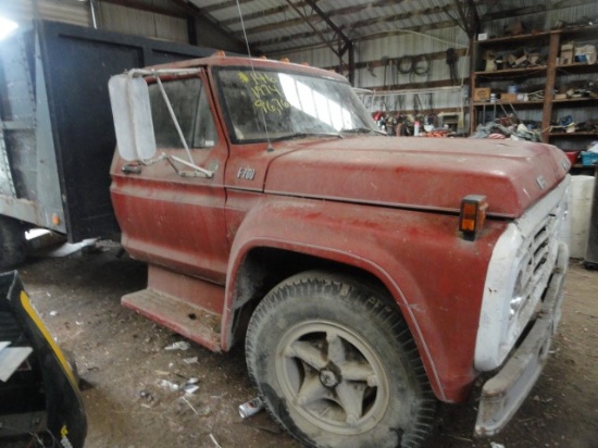 1974 FORD F700 96725 MILES 5 SP MANUAL HI LO REAR 15' DUMP BODY TRANS LOCKE