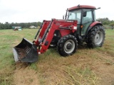 2012 CASE IH 95 4 WD WITH L735 LOADER 2719 MILES ENCLOSED CAB NEW AC AM FM