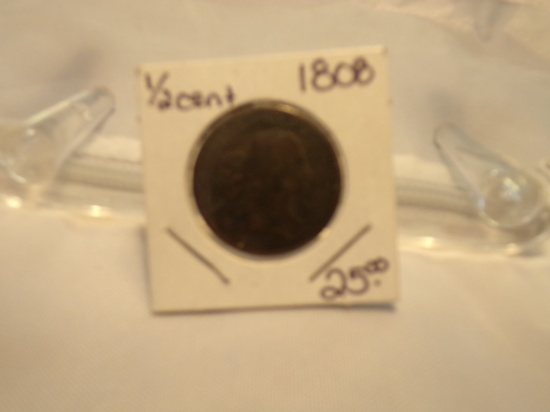 1808 HALF CENT