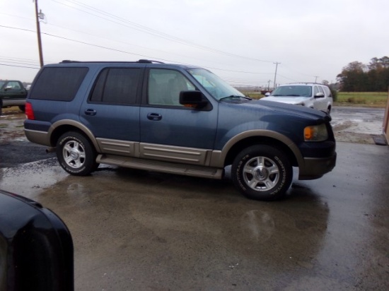 #2607 2004 FORD EXPEDITION EDDIE BAUER 96967 MILES 4X4 3RD ROW SEATING LEAT