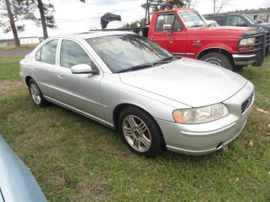 #1104 2006 VOLVO S60 2.5T 92439 MILES LEATHER AND CARPET SUNROOF