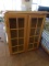GLASS DOOR CABINET WITH 3 SHELVES STANDS 42 INCH X 36 INCH ACROSS
