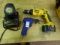 DEWALT BATTERY DRILL WITH EXTRA BATTERY AND CH IMPACT GUN