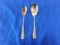 2 STIEFF STERLING SPOONS 1.84 T OZ