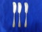 3 STIEFF STERLING BUTTER KNIVES 2.50 T OZ
