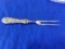 1 STERLING HANDLE CARVING FORK TOTAL W 2.57 T OZ