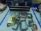 LOT OF C CLAMPS AND 22 INCH TOOL CHEST