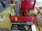 CRAFTSMAN TOOL BOX FULL OF TOOLS TO INCLUDE DRILL BITS VISE GRIPS PIPE WREN