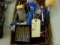 TABLE LOT OF HAND TOOLS TO INCLUDE RATCHETS SCREW DRIVERS DRILL BITS TAPE M