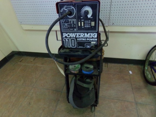 POWER MIG 110 ASTRO POWER  MIG WELDER COMES WITH WIRE SHIELD AND TORCHES