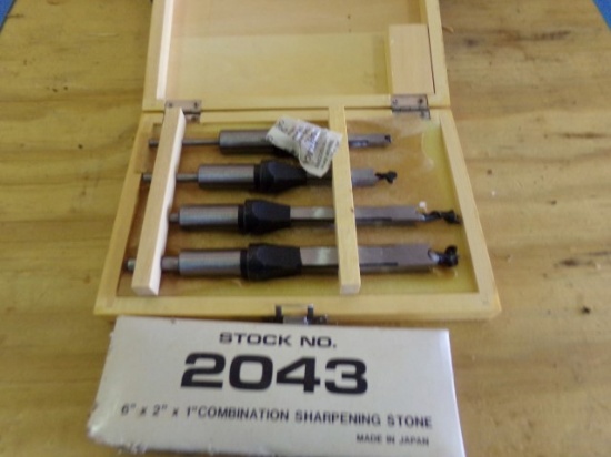 NEW IN BOX POWER BORE BITS MORTISE BITS AND WET STONE