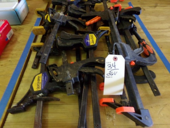 LARGE LOT OF QUICK GRIP BAR CLAMPS