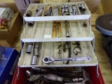 TACKLE BOX FULL OF WRENCHES SNAP ON 3/8 RATCHET F720 AND MORE