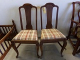 TWO MAHOGANY SPLAT BACK CHAIRS